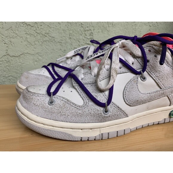 Nike Dunk Low x Off-White 'Lot 15 of 50' Sneaker‎ DJ0950-101 Size 7 - Picture 7 of 12